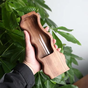 Vase en bois léger personnalisé 2025 – Support floral unique et artistique, écologique, pour la décoration intérieure, 100 % naturel, avec logo personnalisé - Product Image 3