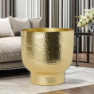 Hot Selling Home Decor Flower Vases Gold <b>Large</b> Indoor Flower Pots <b>Outdoor</b> Plant Pots Home Decorative <b>Planters</b> - Product Image 2