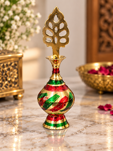 Contenedor de Kohl Tradicional Surma Dani de Latón Hecho a Mano, Soporte para Kajal con Aplicador, Estilo Vintage, Decorativo, de Latón, para Cosméticos - Product Image 5