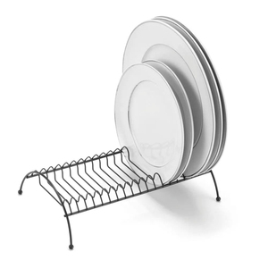 Metal <b>Kitchen</b> Dish <b>Rack</b> Organizer Space-Saving Vertical Plate Holder Stand and Pot Lid <b>Storage</b> <b>Rack</b> for Countertop & Cabinet - Product Image 3