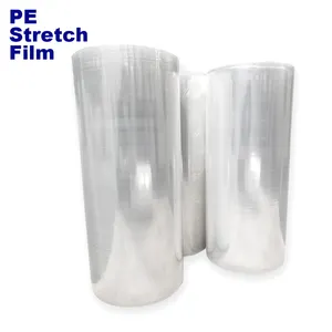 High Quality Custom PE Stretch Film Packing Wrapping Film Plastic Product Packaging Stretch Film manufacturer golden supplier