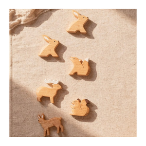 Wooden <b>Farm</b> Animal Toys <b>Set</b> for Kids 3-6 Years Unisex Educational Play Figures Natural Wood Model Catarina - Product Image 1