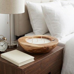 Porte-bougie hurricane artisanal en bois de teck et corde Aqdus Saleem |   Coastal Wholesale India TK-ROP14 - Product Image 2