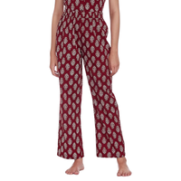 Conjuntos de Pijamas de Mujer a Cuadros, Tejidos en Algodón 100% Premium, Cintura Elástica, Suaves y Transpirables, Ropa de Dormir para Invierno/Verano, India