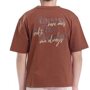 Camiseta de manga corta para niños, 100% algodón, tacto súper suave, cuello redondo, corte regular, tejido de algodón. - Product Image 2
