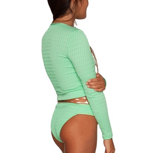 2026 Rash Guard à manches longues pour femmes avec protection UPF 50 + Impression de logo personnalisé Sublimé Pas cher prix protège-éruptions cutanées à vendre - Product Image 4