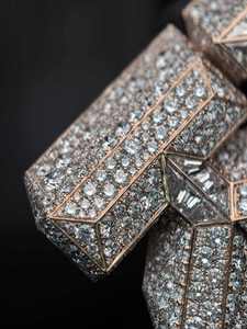 จี้ตัวอักษรแบบฮิปฮอปประดับเพชรโมอิสซาไนต์สีเงินสไตล์แร็ปเปอร์สั่งทำพิเศษ - Product Image 1