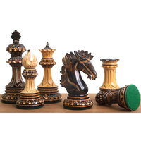 Jeu d'échecs en bois imprimé à la main avec sérigraphie, pièces d'échecs en bois pour la maison, le bureau, la salle de jeux et l'affichage sur table