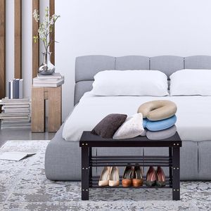 Panca Portascarpe in Bambù a 3 Ripiani per Ingresso - Product Image 5