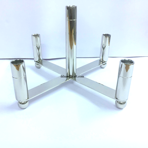 Porte-bougie sans flamme en acier inoxydable personnalisé à forte demande, fait à la main, bol à fleurs, design moderne et élégant, décoration de la maison, mariage - Product Image 4