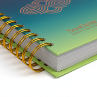 Individuell Bedruckter 2026 Lernkalender A5 mit Goldspiralbindung, Papier-Tagebuch, Planer, Notizbuch für Tägliche, Wöchentliche und Monatliche Terminplanung