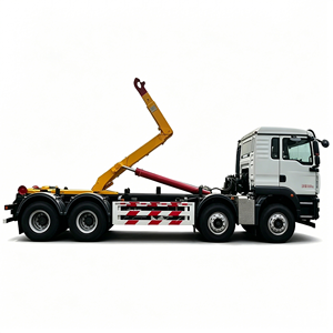 รถบรรทุกขยะ SINOTRUK HOWO 8x4 แบบมีแขนเกี่ยว 30 ตัน 20-30 คิว พร้อมระบบไฮดรอลิกสำหรับบรรทุกตู้คอนเทนเนอร์ขยะ - Product Image 2