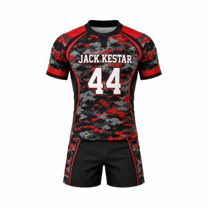 Uniforme de Rugby Personalizado, Jersey y Pantalones Cortos Sublimados, Paquete de Ropa Deportiva para Academias, Escuelas y Clubes con Personalización - Product Image 1