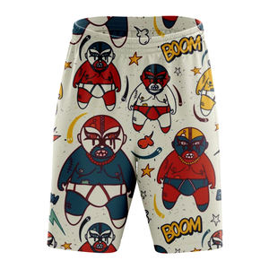 กางเกงขาสั้นลำลองแฟชั่นกลางแจ้งคุณภาพสูงราคาถูกขายดี มีกระเป๋าข้าง สายรัดเอว ผ้าโพลีเอสเตอร์ถัก 100% สำหรับผู้ชาย - Product Image 1