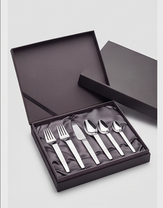 Ensemble de couverts en argent au design élégant, en acier inoxydable, accessoires de cuisine haut de gamme, vaisselle élégante - Product Image 6