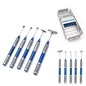 Juego de 5 piezas de instrumentos quirúrgicos dentales: Kit de cepillado suave, Kit de cirugía con cassette de abasas linguales, Cepillado suave del periostio - Product Image 6