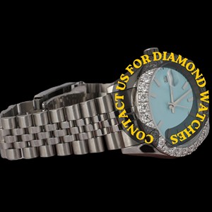 สายนาฬิกาเงินแท้ 925 พรีเมียม พร้อมตัวเรือนทรงกลมแบบมีขอบ หน้าปัดสีฟ้า และคุณสมบัติคลาสสิก กลไกควอตซ์ นาฬิกาข้อมือดีไซน์โดดเด่น - Product Image 3