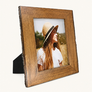 Wholesale Wooden Photo <b>Frame</b> Eco Friendly Natural Bark Edge Picture <b>Frame</b> Solid Wood Tabletop and Wall <b>Mounted</b> Home Decor <b>Frame</b> - Product Image 5