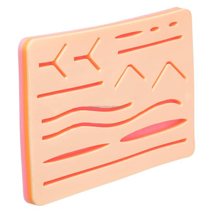 Almohadilla de Práctica de Sutura con 14 Heridas de Silicona Pre-cortadas para Educación Médica y Simulación Quirúrgica en Universidades - Product Image 4
