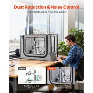 Bambu Lab A1 Combo Gris, boîtier d'imprimante 3D, grande taille, tissu Oxford 600D, tente, LED, étanche, température constante, protection - Product Image 5