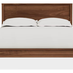 Wholesale Modern Mission Solid Wood <b>Bed</b> | Architectural Lattice Grid Pattern <b>Platform</b> <b>Bed</b> - Product Image 1