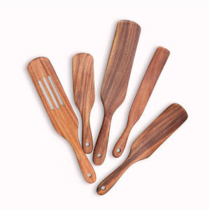 Juego de espátulas de madera para cocinar y hornear, utensilios de cocina, herramientas de cocina, suministro de fábrica. - Product Image 3
