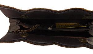 Pochette de soirée perlée avec paillettes scintillantes et fermeture à rabat pour les soirées - Product Image 5