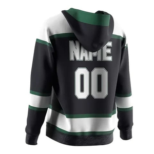 Sustainable ice hockey hoodie made from eco-friendly recycled polyester Low MOQ Custom Team Name Plus Size - Product Image 6