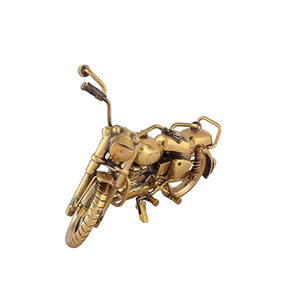 Vélo en laiton sur mesure grandeur nature, fait main, au design attrayant, pour la maison royale, le salon ou le bureau, en laiton doré - Product Image 2