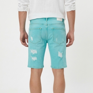 Shorts en jean en coton personnalisés pour hommes, décontractés, longueur genou, vêtements d'été, fabricant en gros - Product Image 6