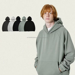 420G Polar Fleece Streetwear Pullover Oversized Custom logo Heavyweight Puff Printing Hoodies Hombres - Product Image 1