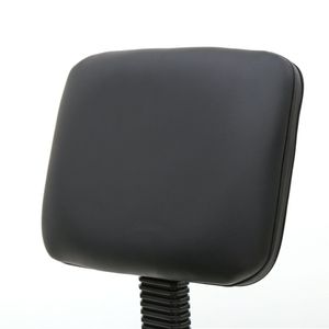 Sgabello da Salone Regolabile a Forma di Sella con Schienale, Nero - Product Image 4