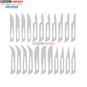 Lames de scalpel 100 pièces, lames chirurgicales stériles en acier à haute teneur en carbone, lames de laboratoire, couteaux de laboratoire, 4 poignées pour la pratique de la coupe - Product Image 6