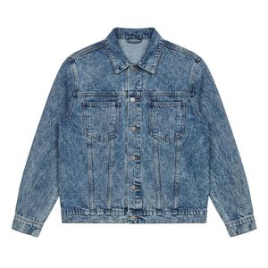 Wholesale <b>Mens</b> Denim <b>Trucker</b> <b>Jacket</b> Raw Denim Metal Buttons for Heritage Retailers Private Label Supply - Product Image 3
