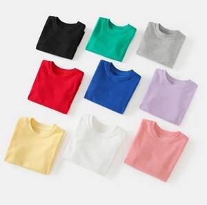 Camisetas de Algodón para Bebés y Niños - Venta al por Mayor, Cuello Redondo, Manga Corta, Estilo Casual de Verano - Product Image 4