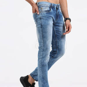 Pantalones Vaqueros Casuales para Hombre, Cintura Alta, Corte Recto, para Uso en Exteriores, Gran Venta, MOQ Bajo - Product Image 3