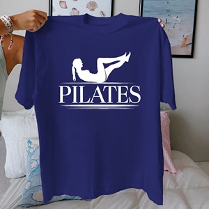 Camiseta cómoda de algodón puro para mujer PILATES - Product Image 5