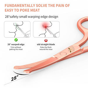 Tijeras Pequeñas Asontao para Cejas y Vello Nasal - Herramienta de Corte de Acero Inoxidable para Barbería, para Diestros, Ligeras - Product Image 5