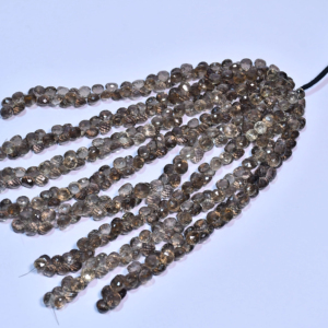 Cuentas Sueltas de Cuarzo Ahumado Natural AAA, Facetadas, de Alta Calidad, para la Elaboración de Joyas - Product Image 1