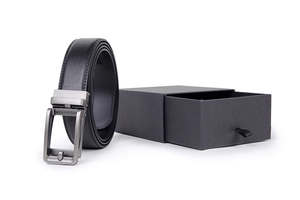 Ceinture de golf décontractée pour homme en cuir véritable avec boucle en alliage, logo OEM, ceinture athlétique tendance - Product Image 3
