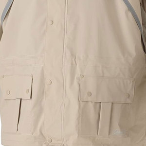 100% Polyester Reflective <b>Raincoat</b> Jacket for <b>Men</b> Women Waterproof Rain Suit for Outdoor Activities Hiking Camping - Product Image 4