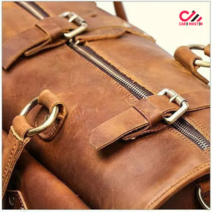 New Style Waterproof Genuine Leather Duffel Bags Customized Color Luxury Men Comfortable 50-70L Large Capacity Travel Bags - Product Image 3