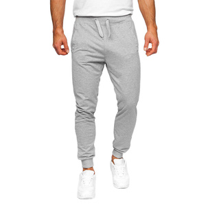 Pantalon de sport décontracté pour homme, couleur unie, coupe ample, en polyester délavé, extensible, idéal pour la gym, anti-boulochage - Product Image 1