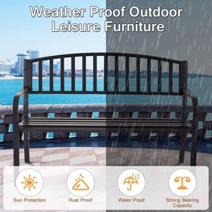 Panca da Giardino per Esterni da 50 Pollici con Seduta Doppia - Product Image 6