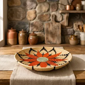Handmade Round Rattan <b>Placemat</b> Hyacinth <b>Wicker</b> Mat Eco-Friendly Heat Resistant Table Decoration Custom Size - Product Image 6