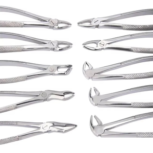 Dental Extraction Forceps Kit Complete Set Stainless Steel Instruments <b>Tooth</b> Removal <b>Tools</b> Oral Surgery Equipment - Product Image 1
