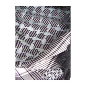 Pañuelo/Hijab Keffiyeh de Algodón Suave de Verano para Mujer Musulmana, de Alta Calidad, con Bloques de Color, Estilo Arfat, a la Moda - Product Image 3