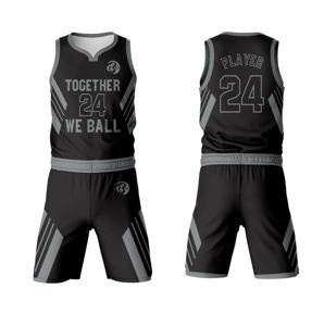Breathable Printed Competition Training Basketball Jersey Durable Lightweight Premium <b>Athletic</b> Club Customizable 100% Polyester - Product Image 4