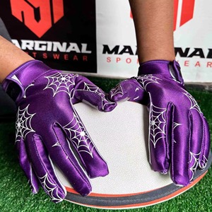 Guantes de Fútbol Americano Ligeros para Hombre, Más Vendidos, Personalizados, Transpirables, Impermeables, Antideslizantes, con Agarre y Dedos Completos - Product Image 2