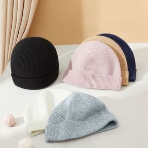 Gorro de Punto Jacquard 100% Lana, Cálido, para Primavera y Otoño, Estilo Coreano, Moderno, Protección para las Orejas, Venta al Por Mayor - Product Image 1